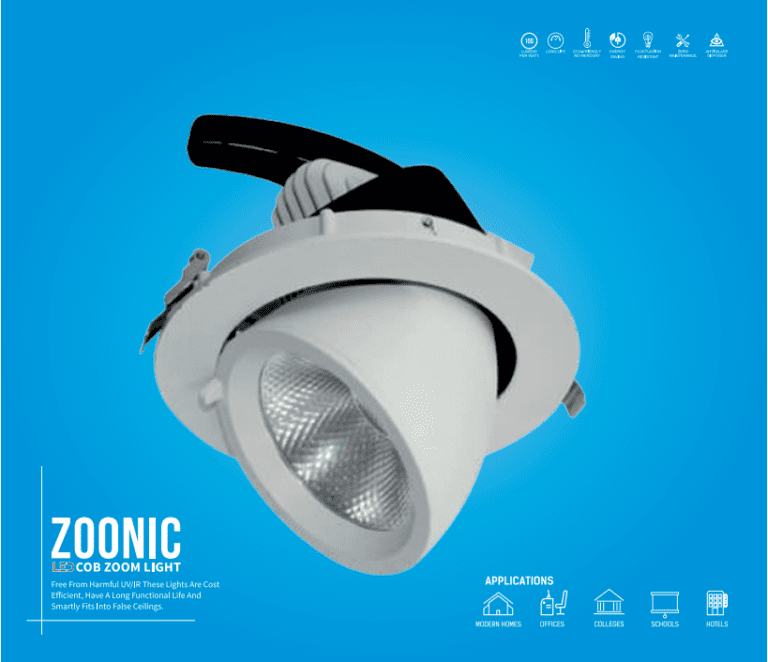 Bay Zoonic led cob zoom light High Performance and Versatile